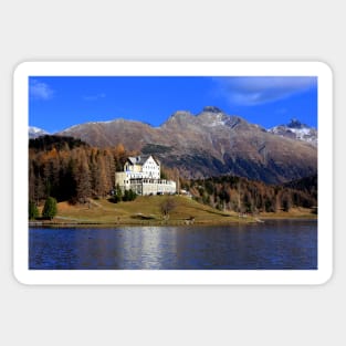 Autumn in St Moritz Sticker